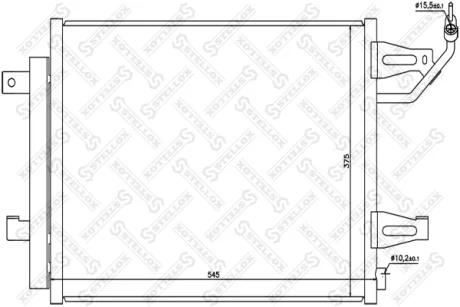 Радіатор кондиціонера STELLOX 1045223SX