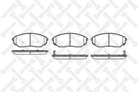 Колодки гальмівні передні (диск) STELLOX 1052002BSX