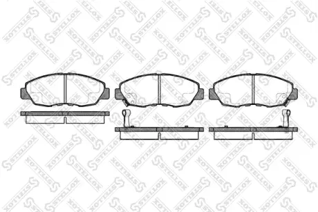 Комплект тормозных колодок, дисковый тормоз STELLOX 335002SX