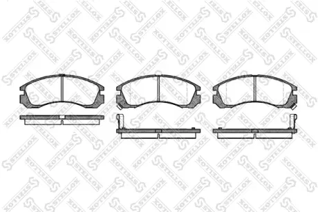 Колодки гальмівні передні STELLOX 365002SX