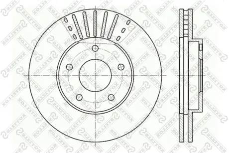 Тормозной диск STELLOX 60202256VSX