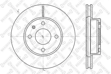 Тормозной диск STELLOX 60202529VSX
