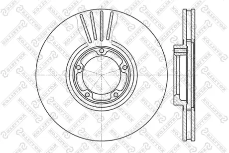 Тормозной диск STELLOX 60202531VSX