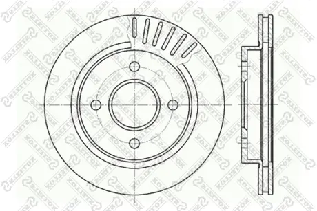 Тормозной диск STELLOX 60202535VSX