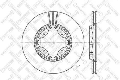 Тормозной диск STELLOX 60202618VSX