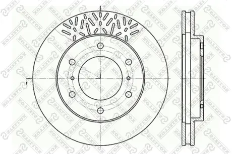 Тормозной диск STELLOX 60203033VSX