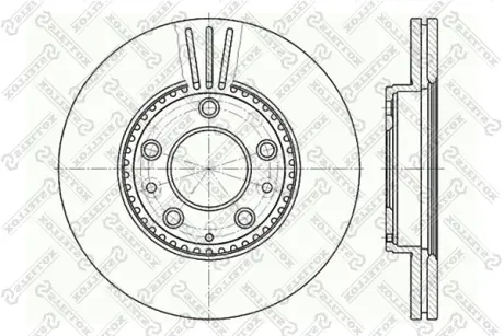 Тормозной диск STELLOX 60203245VSX