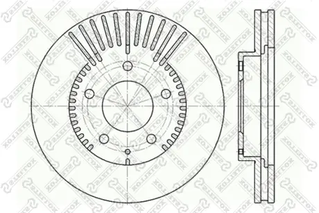 Тормозной диск STELLOX 60203254VSX