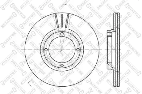 Тормозной диск STELLOX 60203402VSX