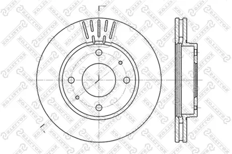 Тормозной диск STELLOX 60203411VSX
