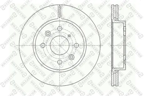 Тормозной диск STELLOX 60203501VSX