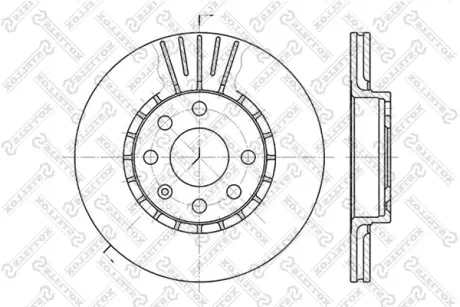 Тормозной диск STELLOX 60203617VSX