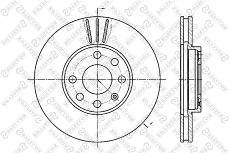 Тормозной диск STELLOX 60203629VSX