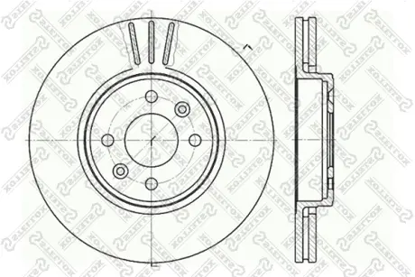 Тормозной диск STELLOX 60203919VSX