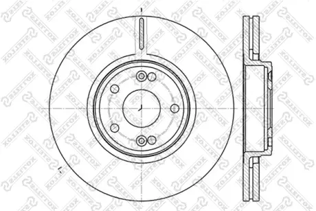 Тормозной диск STELLOX 60203932VSX