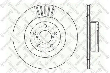 Тормозной диск STELLOX 60204412VSX