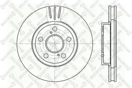Тормозной диск STELLOX 60204539VSX
