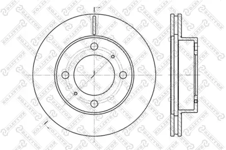 Тормозной диск STELLOX 60204543VSX