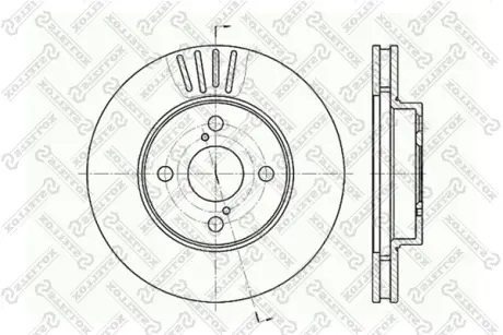 Тормозной диск STELLOX 60204582VSX