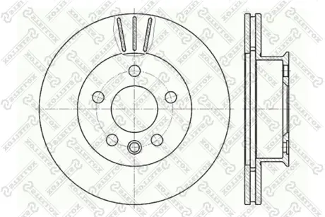 Тормозной диск STELLOX 60204733VSX
