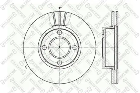 Тормозной диск STELLOX 60204738VSX