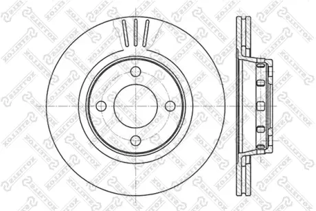 Тормозной диск STELLOX 60204740VSX
