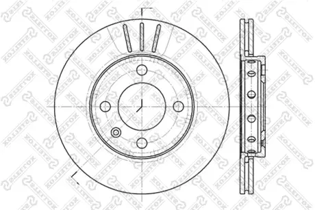 Тормозной диск STELLOX 60204756VSX