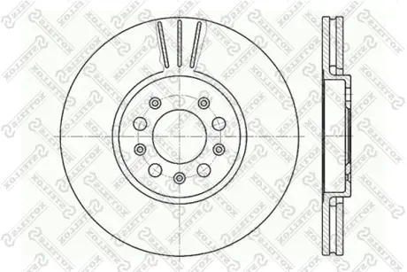 Тормозной диск STELLOX 60204760VSX