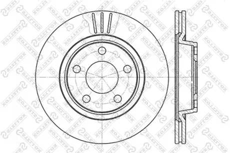 Тормозной диск STELLOX 60204762VSX