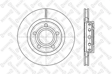 Тормозной диск STELLOX 60204798VSX