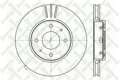 Тормозной диск STELLOX 60204839VSX