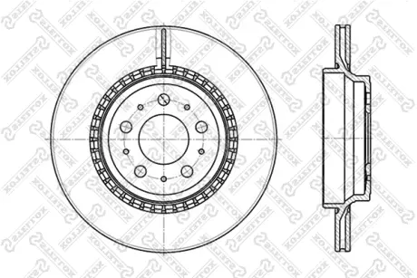 Тормозной диск STELLOX 60204852VSX