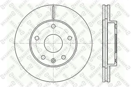 Тормозной диск STELLOX 60205006VSX