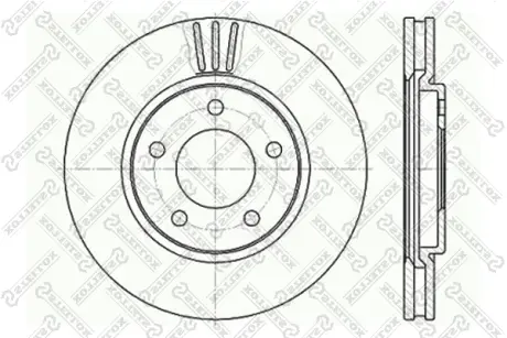 Тормозной диск STELLOX 60209313VSX