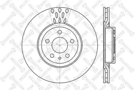 Тормозной диск STELLOX 60209925VSX
