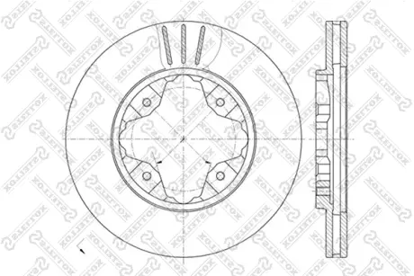Тормозной диск STELLOX 60209941VSX
