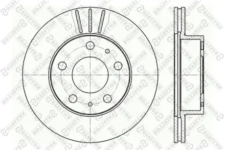 Тормозной диск STELLOX 60209946VSX