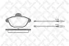 Комплект тормозных колодок, дисковый тормоз STELLOX 619004BSX (фото 1)