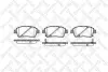 Комплект тормозных колодок, дисковый тормоз STELLOX 751002BSX (фото 1)