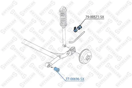 Подвеска, рычаг независимой подвески колеса STELLOX 7700696SX