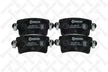 Комплект тормозных колодок, дисковый тормоз STELLOX 844000SX