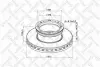Тормозной диск STELLOX 8500701SX (фото 1)