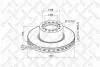 Тормозной диск STELLOX 8500727SX (фото 1)