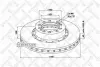 Тормозной диск STELLOX 8500748SX (фото 1)