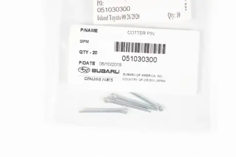 Шплинт SUBARU 051030300