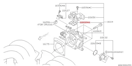 Запчастина SUBARU 22659AA120