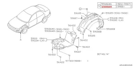 Запчастина SUBARU 909300029