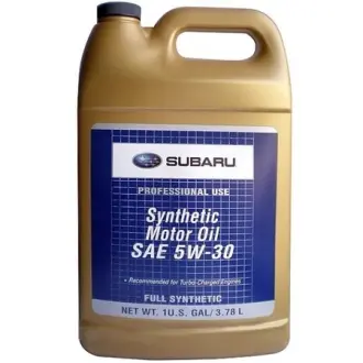 Олива моторна Subaru SYNTHETIC OIL 5W-30. 3.785 л SUBARU SOA868V9285