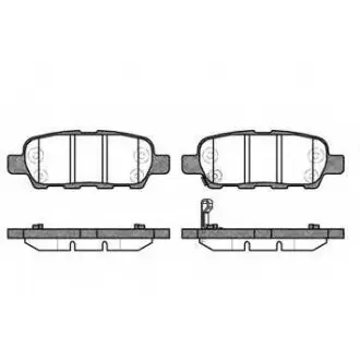 Brake pads. Колодки тормозные, дисковый тормоз SUZUKI 5580077K04000