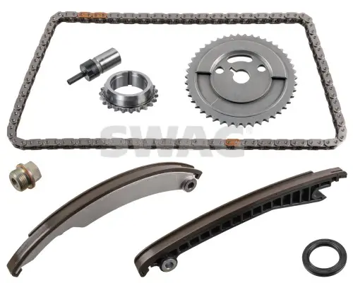 Комплект ГРМ (ланцюг + елементи) CHRYSLER NEON II, PT CRUISER FIAT 500X, TIPO JEEP RENEGADE MINI (R50, R53), (R52) 1.6 06.01-10.20 SWAG 33107904 (фото 1)